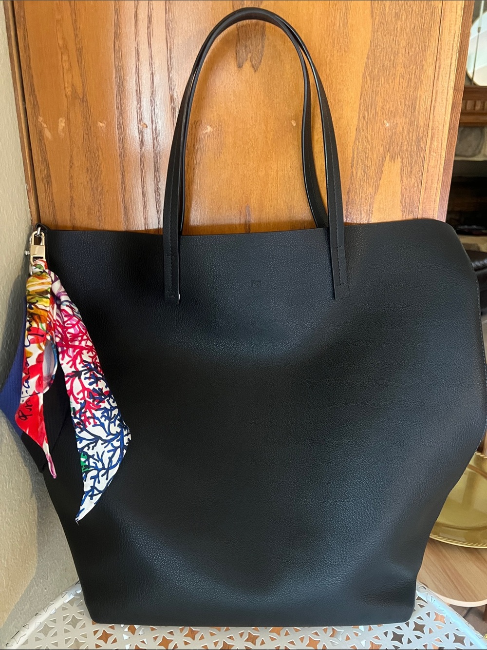 Purificación García Black Tote Bag